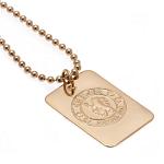 Chelsea FC Dog Tag & Chain - Gold Plated 2