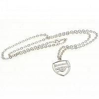 Arsenal FC Pendant & Chain - Silver Plated