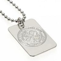 Celtic FC Dog Tag & Chain - Silver Plated