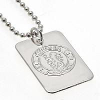 Chelsea FC Dog Tag & Chain - Silver Plated