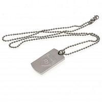 Arsenal FC Dog Tag & Chain - Engraved Crest