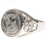 Celtic FC Ring - Silver Plated - Size U