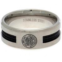 Celtic FC Ring - Black Inlay - Size R