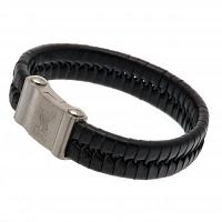 Liverpool FC Leather Bracelet - Single Plait