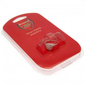 Arsenal FC Ring - Silver Plated - Size X 2
