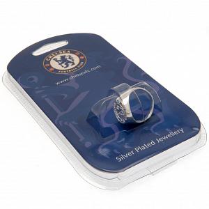 Chelsea FC Ring - Silver Plated - Size X 2