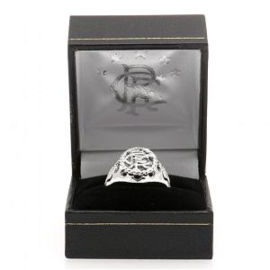Rangers FC Ring - Silver Plated - Size U 2