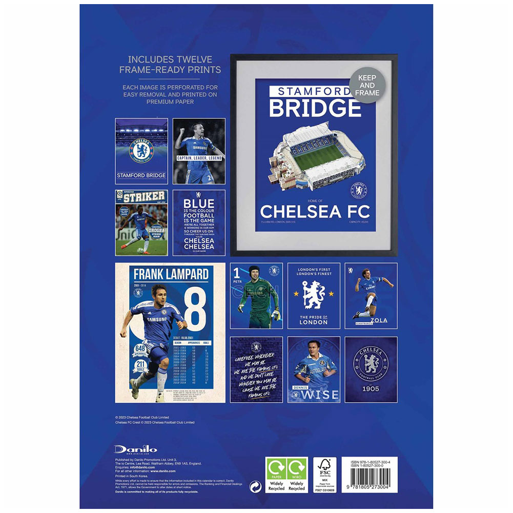 Chelsea FC Deluxe Calendar 2024 Official Football