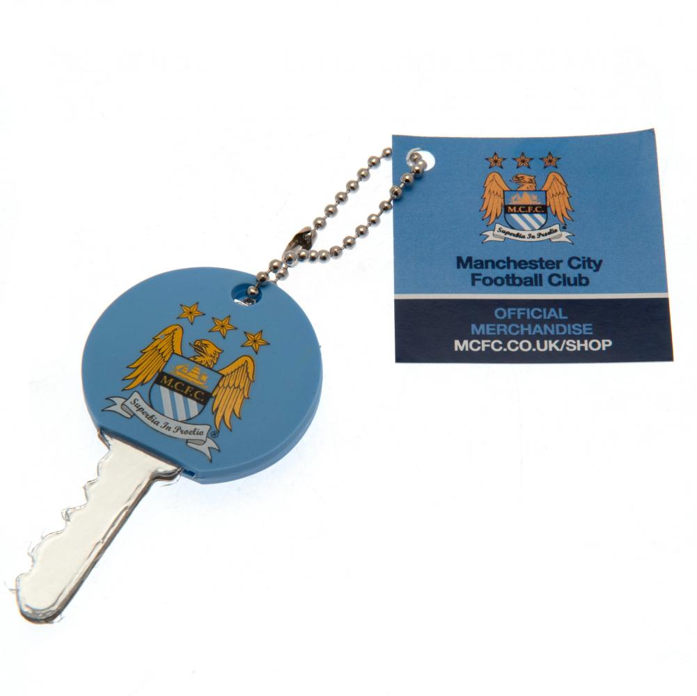 2 x Man City Key Caps Football Christmas Gift Rubber Key Covers Caps 