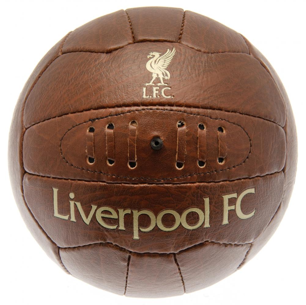 Liverpool F.C Retro Heritage Leather Football 