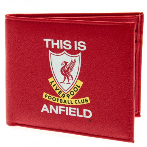 fanoriginals Liverpool FC Official Football Gift Embossed Crest Leather Money Travel Wallet 