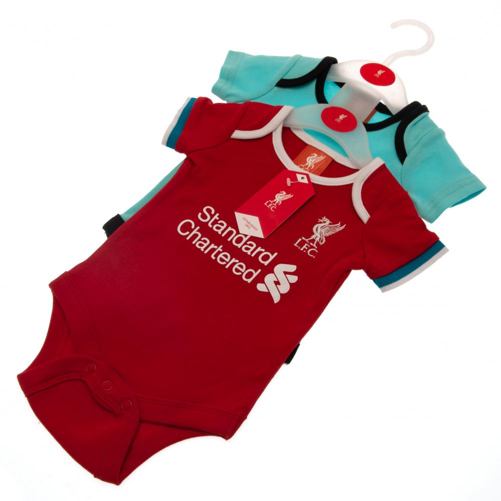 Liverpool FC Red & Green Twin Pack Bodysuit 6/9 mths 