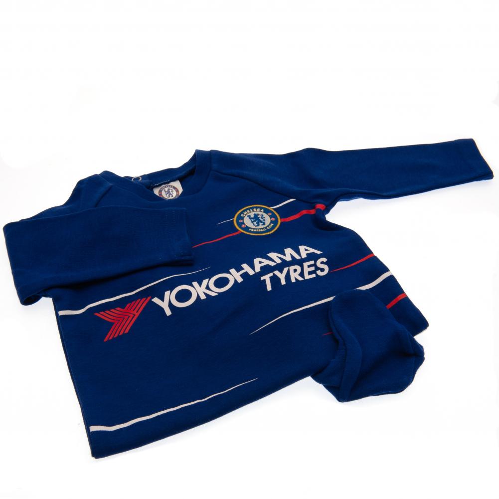Chelsea Fc Babygrow Sleepsuit Baby Football Kit 12/18 mths TS