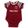 West Ham United FC 2 Pack Bodysuit 3-6 Mths ST 2