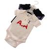 Tottenham Hotspur FC 2 Pack Bodysuit 3/6 mths GD 4