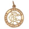 Rangers FC 9ct Gold Pendant Round Crest 3