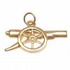 Arsenal FC 9ct Gold Pendant Cannon 2