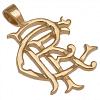 Rangers FC 9ct Gold Pendant Heavy Medium 3