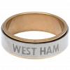 West Ham United FC Bi Colour Spinner Ring X-Small 2