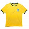 Carlos Alberto Signed Brasil 1970 World Cup Shirt 2