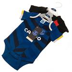 Everton FC 2 Pack Bodysuit 3-6 Mths 3