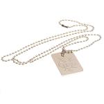 Rangers FC Silver Plated Dog Tag & Chain 2