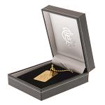Rangers FC Gold Plated Dog Tag & Chain 3
