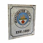 Manchester City FC Retro Logo Sign 2