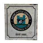 Newcastle United FC Retro Logo Sign 2
