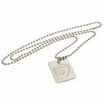 Arsenal FC Dog Tag & Chain - Silver Plated 2