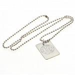 Chelsea FC Dog Tag & Chain - Silver Plated 2