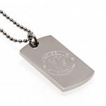 Chelsea FC Dog Tag & Chain - Engraved Crest 3