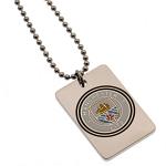 Manchester City FC Enamel Crest Dog Tag & Chain 2