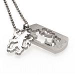 Chelsea FC Dog Tag & Chain - Cut Out 3