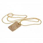 Leicester City FC Gold Plated Dog Tag & Chain 3