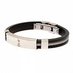 Tottenham Hotspur FC Silver Inlay Silicone Bracelet 3