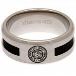 Leicester City FC Black Inlay Ring Small 2