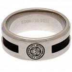 Leicester City FC Black Inlay Ring Medium 2