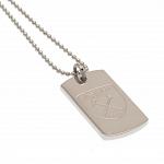 West Ham United FC Dog Tag & Chain - Engraved Crest 2