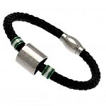 Celtic FC Colour Ring Leather Bracelet 2