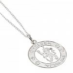 Chelsea FC Sterling Silver Pendant & Chain CR 2