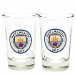 Manchester City FC 2pk Shot Glass Set 2