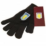 Aston Villa FC Knitted Gloves Junior 3