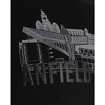 Liverpool FC Anfield Skyline T Shirt Mens Black S 2