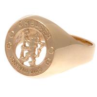 Chelsea FC 9ct Gold Crest Ring Large