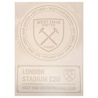 West Ham United FC 2pk A4 Car Decal