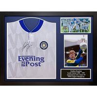 Leeds United FC 1992 Strachan Signed Shirt (Framed) Leeds United FC 1992 Strachan Signed Shirt (Framed)