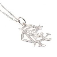 Rangers FC Sterling Silver Pendant & Chain Medium