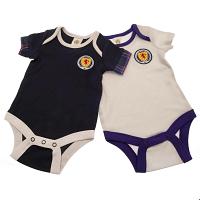 Scottish FA 2 Pack Bodysuit 9-12 Mths TN