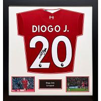 Liverpool FC Jota Signed Shirt (Framed)